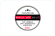 Listed in Top Mobile App Marketing Agencies by Mobile App Daily Listed in Top Mobile App Marketing Agencies by Mobile App Daily
