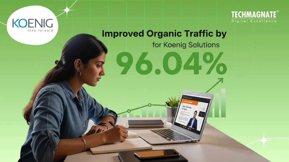 How We Improved Organic Traffic by 96.04% for Koenig Solutions