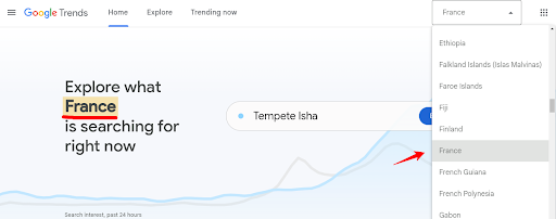 international keyword trends