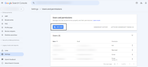 Add a User to the Google Search Console
