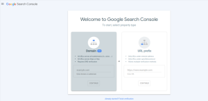 Google Search Console dashboard