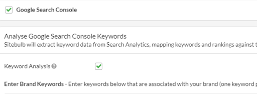 Keyword analysis’ box