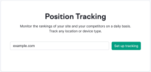 SEMrush Position Tracking