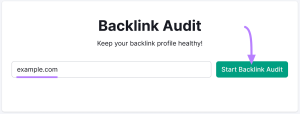 Start Backlink Audit