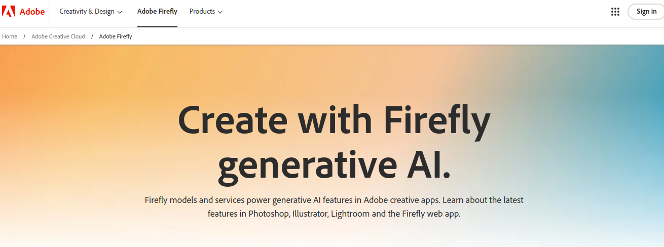 Adobe Firefly AI tool