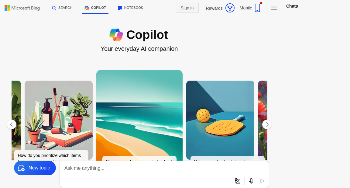 Bing Chat Generative Engines