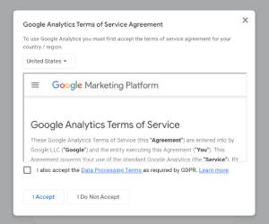 Google Analytics setup