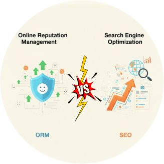 Difference Between ORM and SEO Services