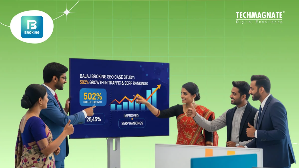 Bajaj Broking SEO Case Study: 502% Growth in Traffic & SERP Rankings